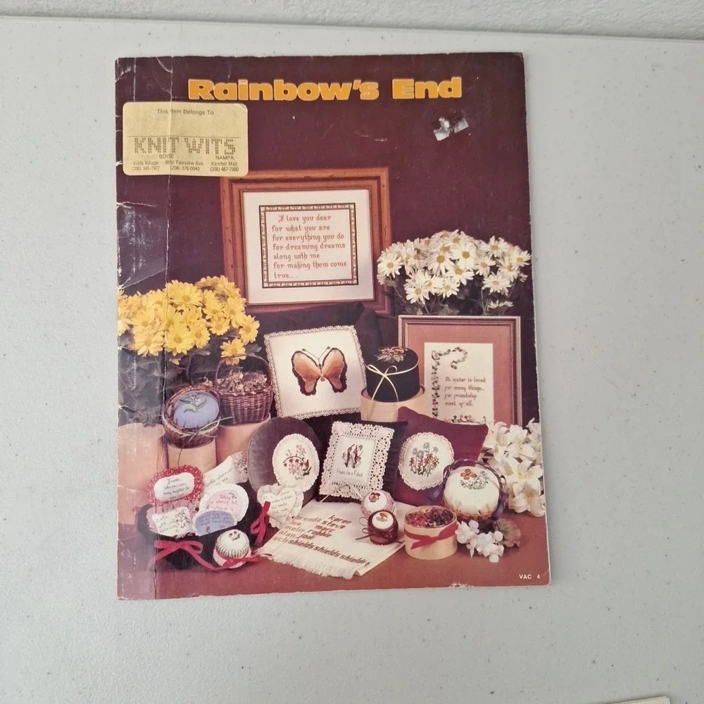 5 Design Books Stitchery Embroidery Cross Stitch, Vintage & Modern Series